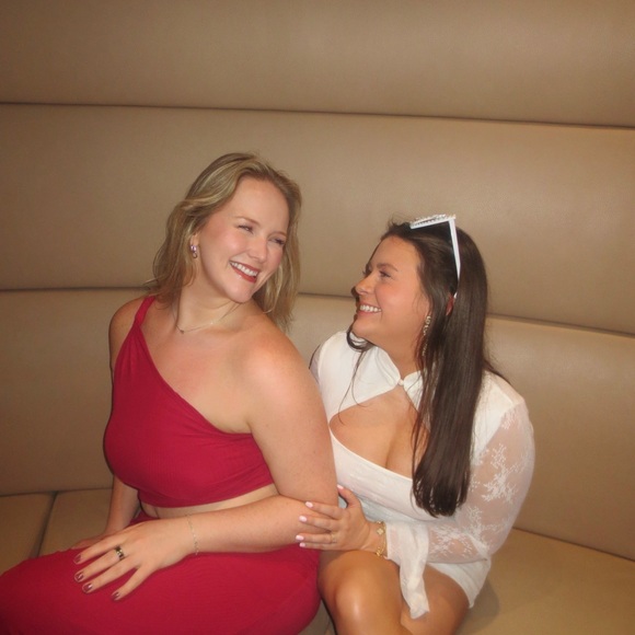 Peppermayo Red One Shoulder Dress - Picture 6 of 6